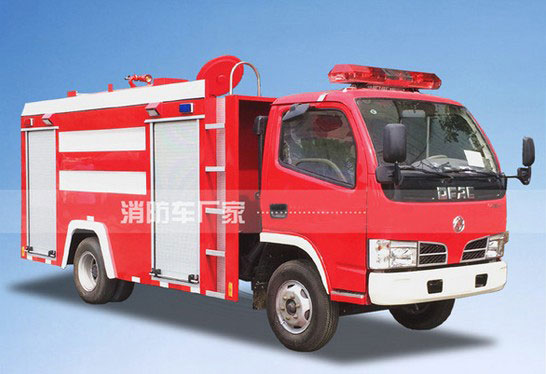 3噸東風福瑞卡單排座水罐消防車價格