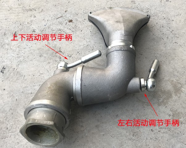 灑水車萬向活動(dòng)三彎前沖加鴨嘴_灑水車配件